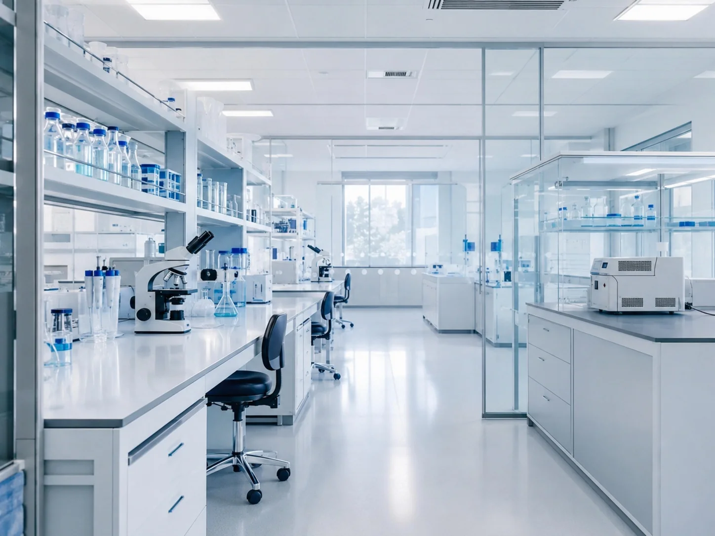 Modern laboratory interior
